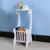 Small Round Side Table Room Tea Coffee Lamp Plant Stand Modern White Furniture