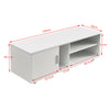 Modern Panana White TV Unit Stand Cabinet Sideboard Entertainment Media Storage