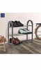 SHOE RACK Stand Storage Organiser Lightweight Compact SPACE SAVE Shelf Grey