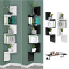 3/5 Tier Corner Shelf Floating Wall Shelves Storage Display Bookcase Home Decor