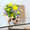 Skull Pen Pot Succulent Plant Stand Makeup Brushes Holder Festive Gothic Art DIY