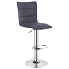 1xBar Stool bar chairs lounge chair leather+ Metall with Backrest gray pink