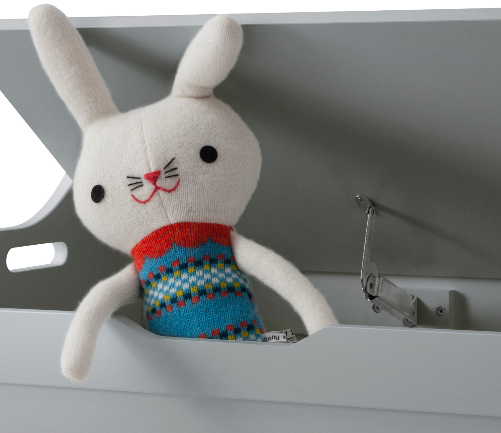 Toy Box in Grey Lola Toy Storage