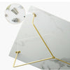 Modern Coffee Table Tea Table White Marbling Living Room Golden Frame Furniture