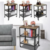 3 Tier Rolling Storage Trolley Cart Multifunction Kitchen Serving Tray Bathroom