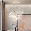 LED Pendant Light Ring Adjustable Lamp Ceiling Lights Decor Lighting Variable