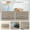 5|6|8 Draws Fabric Chest of Drawer Bedroom Furniture Hallway Storage Metal Frame