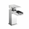 Modern Bathroom Basin Sink Tap Monobloc Mixer Taps Faucet Waterfall Chrome Brass