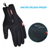 Mens Winter Warm Windproof Waterproof Anti-slip Thermal Touch Screen Ski Gloves