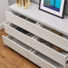 MODERN - White Chest Of Drawers Bedroom Furniture Storage Bedside 2-6 Draws UK