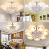 LED Crystal Ceiling Light Chandelier Lamp Modern Living Room Lights Home Decor