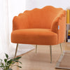 Velvet Oyster Scallop Shell Tub Chair Seat Armchair Wing Back Sofa Cafe Bedroom