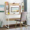 Modern Wood Home Study Office Computer Desk Table with Bookshelf Corner Storage