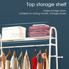 Large Metal Clothes Rack Hallway Shoe Shelf Storage Organiser Coat Hat Hooks