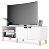 Modern TV Cabinet Stand Unit Wooden Media Storage Space Shelves W/ Doors Drawer