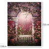 5x7FT Romantic Photography Backdrops Photo Flower Wedding Background Props
