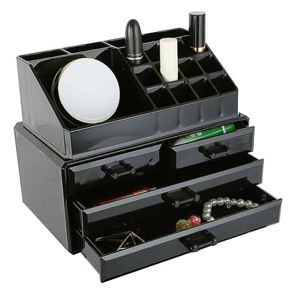 Desktop Cosmetic Storage Box Makeup Drawers Organizer Box Jewelry Container Case