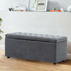 Velvet Ottoman Stool Chest Sturdy Book Toy Storage Box Window Seat Hallway Chair