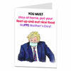 Funny Mothers Day Card For Mum From Son Daughter Lockdown 2021 Boris Design