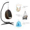 Heavy Duty Garden Hanging Chair Hammocks Swing Egg Chair Pole Frame Stand Only