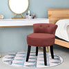 Velvet Upholstered Vanity Chair Dressing Table Stool Button Back Bedroom Ottoman