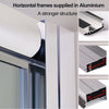 Pivot Shower Enclosure Door Bathroom Wet Room Glass Cubicle Screen 700-1000mm