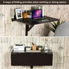 Wooden Folding Wall-mounted Drop-leaf Computer Table Kitchen Desk Dining Table