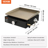 Countertop Commercial Gas Griddle Flat Top Grill Hot Plate Restaurant