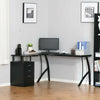 L Shaped Computer Desk with Drawers Corner Home Office Corner Workstation