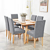 6Pcs Elastic High Back Dining Chair Covers Kitchen Chair Protective Slipcovers