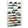 10 Tier Shoe Storage Rack Stand Organiser Cabinet Shelf Assemble no Dust Cover