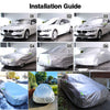 XXL Waterproof Car Cover for Sedan Protector UV Resistant Snow Dust Outdoor