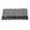 20pcs Black Hollow Hole Punch Tool Heavy Duty Metal Sharp Wood Leather Device UK
