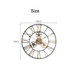 INDOOR OUTDOOR LARGE GARDEN WALL CLOCK ROMAN NUMERALS GIANT OPEN FACE METAL 60CM