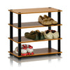 Furinno 13081 Series Turn-S-Tube 4-Tier Shoe Rack