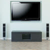 Modern TV Unit Cabinet Stand Sideboard High Gloss Two Doors LED Lights