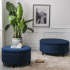 Chesterfield Large Ottoman Storage Footstool Coffee Table Velvet Pouffe Buttoned