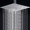 12Inch Large Square Shower Head Powerful Energy Bath Heads Chrome Water Saving