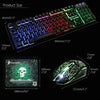 Gaming Keyboard And Mouse Set Rainbow LED Wired USB For PC Computer Laptop Mac