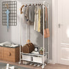 Mobile Clothes Rail Garment Closet Hanging Rack Storage Stand Metal Shelf Unit