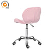 Pink Velvet Swivel Dressing Chair Office Computer Desk Chair Lift Home Office UK