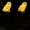 2pcs LED Solar Light Owl Outdoor Lawn Stakes Lamp Home Garden Decoration UK