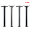 2/4 Piece Chrome Adjustable Breakfast Bar desk leg Universal 710/870/1100 mm