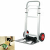 90kg Heavy Duty Folding Foldable Hand Truck Barrow Cart Wheel Trolley Load 198lb