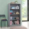 Essentials 3 4 Tier Cube Bookcase Display Shelving Storage Unit Wood Furniture