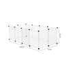 Pet Playpen Fence DIY Playpen Puppy Dog Cat Animal Cage Exercise Metal PP Indoor