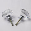 16Pcs Clear Diamond Crystal Glass Door Knobs Drawer Wardrobe Cabinet Handles