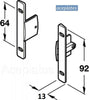 Genuine INDAUX Kitchen Drawer Front Fixing Brackets,pair Including Fixing Screws