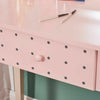Wooden Vanity Dressing Table Sets with LED Light Mirror and Stool Make Up Desk