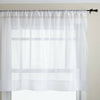 Pair (2 Panels) Of Voile Slot Top Net Curtains Plain Window Curtain Home Decor